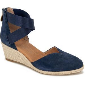 Gentle Souls by Kenneth Cole Womens Orya Navy Espadrille Heels Shoes New
